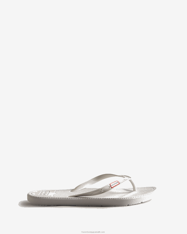 女性 Hunter 白 ビーチサンダル 8460V104