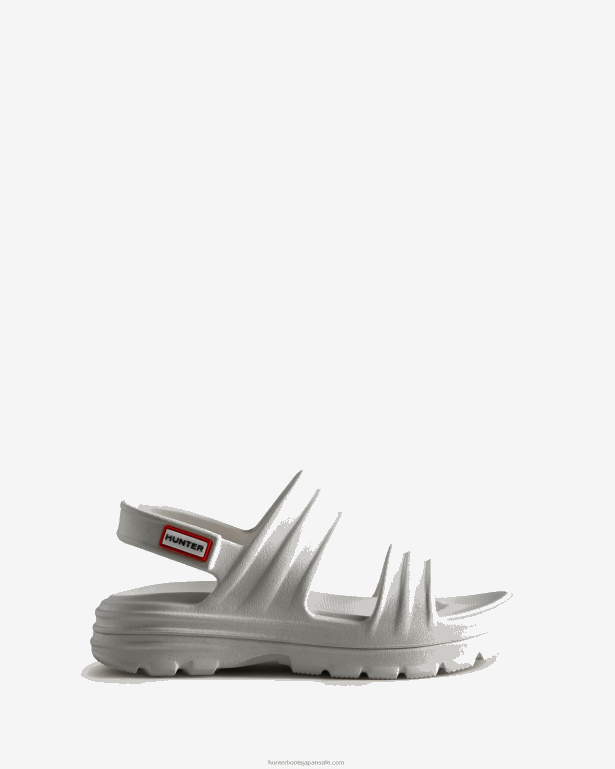 女性 Hunter 白 ブルームサンダル 8460V288