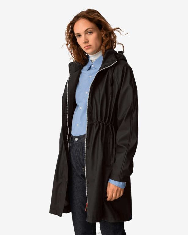 女性 Hunter 黒 軽量防水パーカー 8460V339