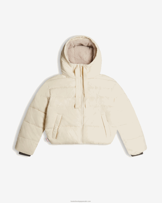 女性 Hunter 白い柳 イントレピッド インシュレーティッド ショート パファー ジャケット 8460V361