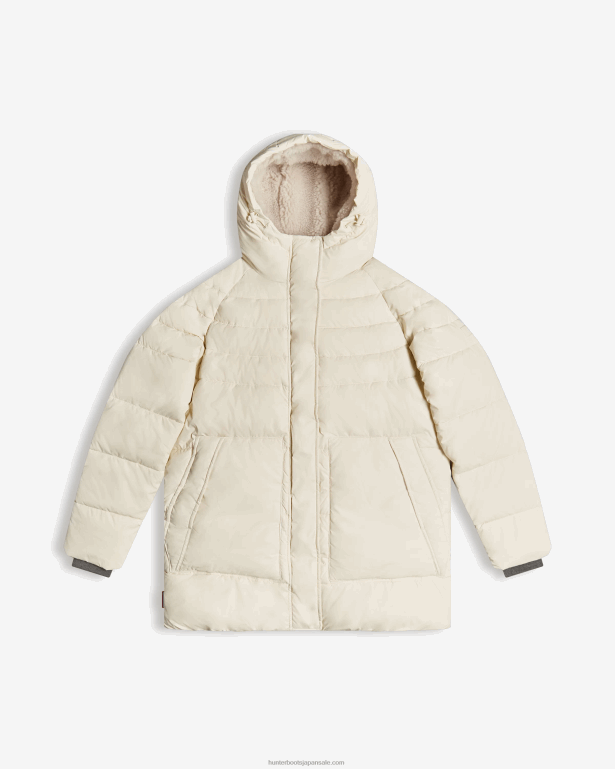 女性 Hunter 白い柳 イントレピッド インサレーテッド ミッド パファー ジャケット 8460V363