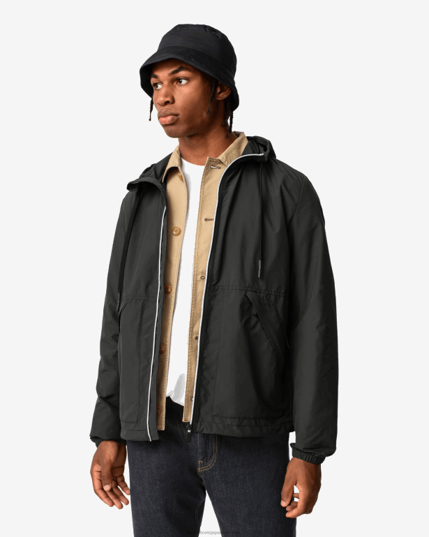 女性 Hunter 黒 プレイ エッセンシャル リサイクル パッカブル ジャケット 8460V368