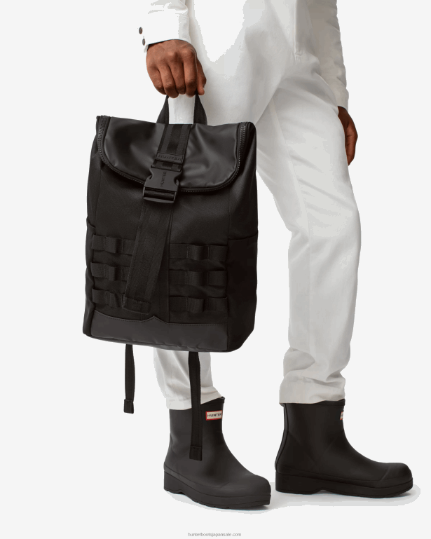 男性 Hunter 黒 エクスプローラーデイパック 8460V418