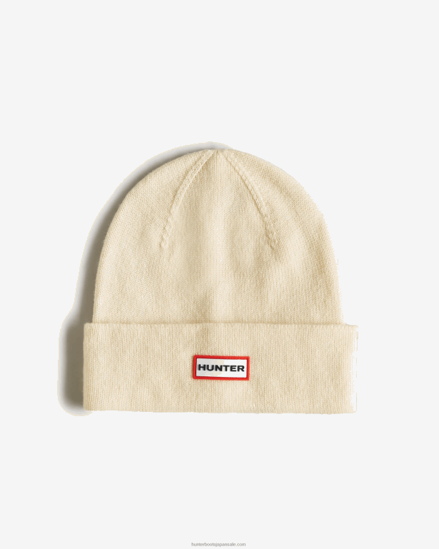 男性 Hunter 白 プレイエッセンシャルカフビーニー 8460V444