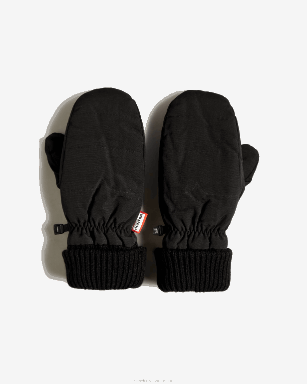 男性 Hunter 黒 勇敢なミトン 8460V449