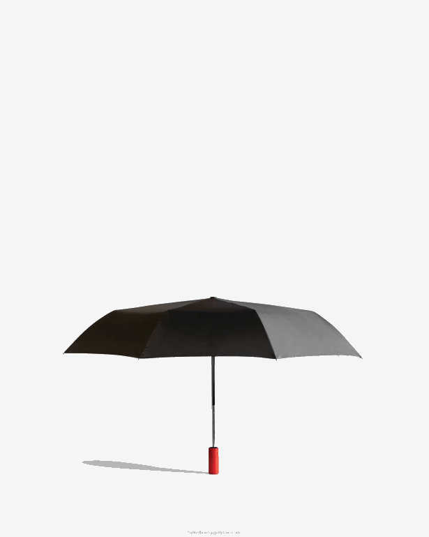 男性 Hunter 黒 自動コンパクト傘 8460V452