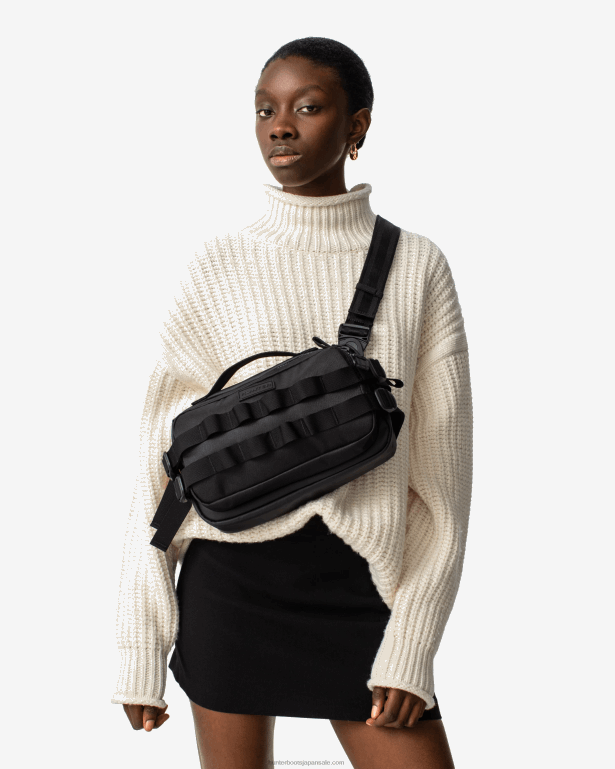 男性 Hunter 黒 エクスプローラー マルチウェイ クロスボディバッグ 8460V464