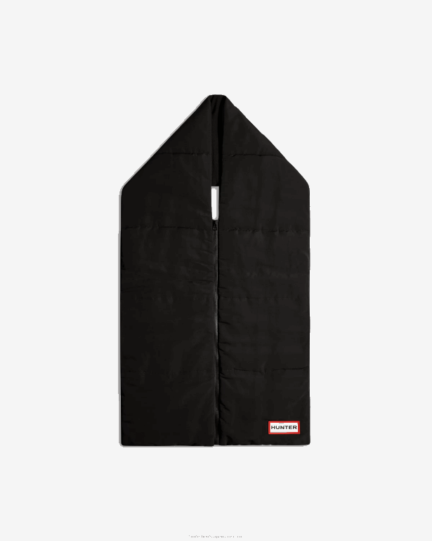 男性 Hunter 黒 イントレピッド ジップアップ スカーフ 8460V495