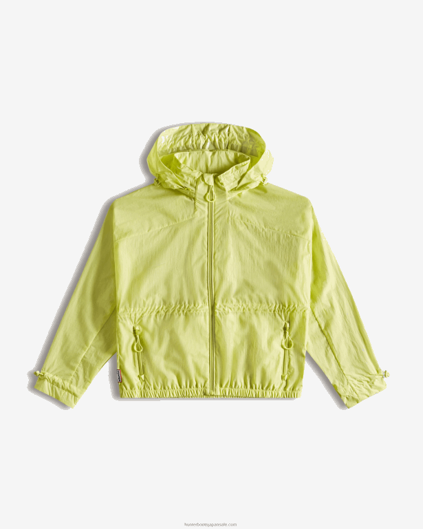 男性 Hunter ピリッとした黄色 トラベルリサイクルナイロンシェルジャケット 8460V607